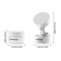 Vacuum Suction Cup Magnetic Car Phone Holder Double-Sided Foldable Magnetic Auto Phone Bracket For Car Interior Accessories