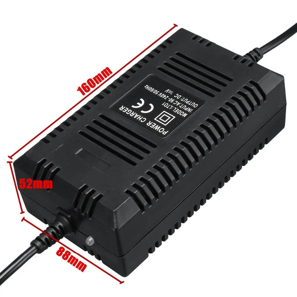36V 2A Smart Charger For AGM VRLA Lead Acid Gel Battery 36V 10AH 12AH 20AH With 3 Pins GX12 12mm Connector EU Plug AC110-220V