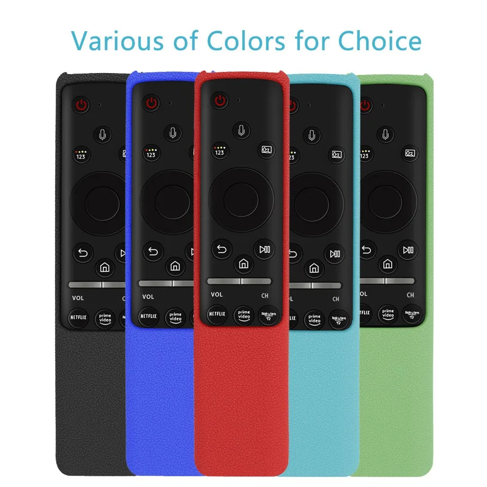 BN59-01312B Silicone Cover Fit for Samsung TV Voice Remote Control Case BN59-01312H BN59-01312F BN59-01312M RMCSPR1B Shockproof