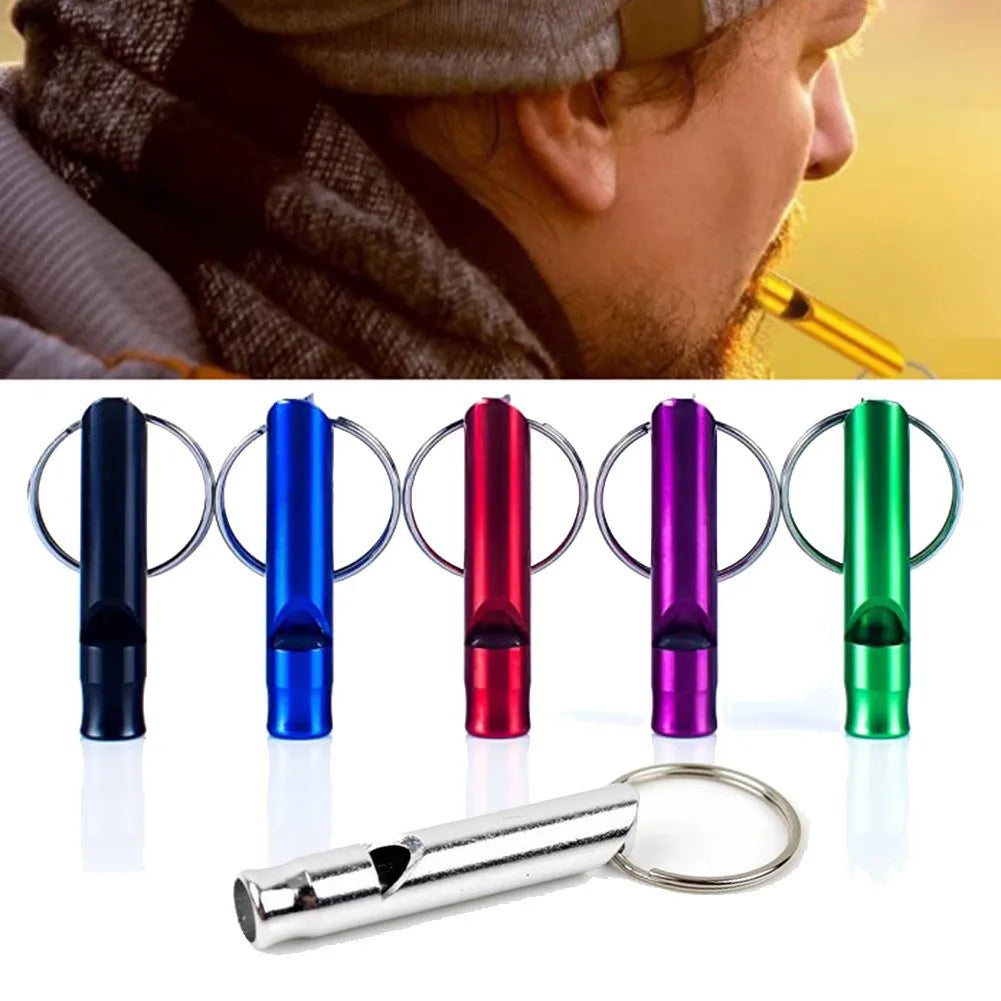 45*8mm Mini Survival Metal Whistle  Distress Pet Training Feeding Helper Outdoor Training Whistle Dogs Repeller Pet Training