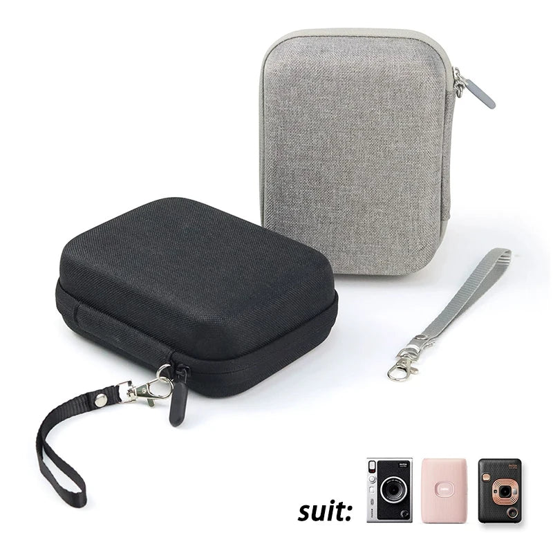 Universal EVA Hard Shell Camera storage Bag For Fujifilm Instax Mini EVO Liplay Link Kodak H35 C210R Printomatic Fabric Surface