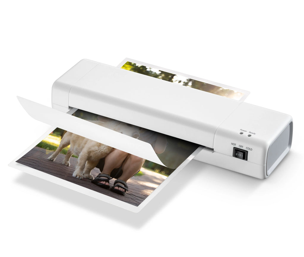 New Plastic Sealer with 10 Sheets Laminating Film, 9 Inch Hot and Cold Laminator, Hot and Cold Laminator for Home School Office