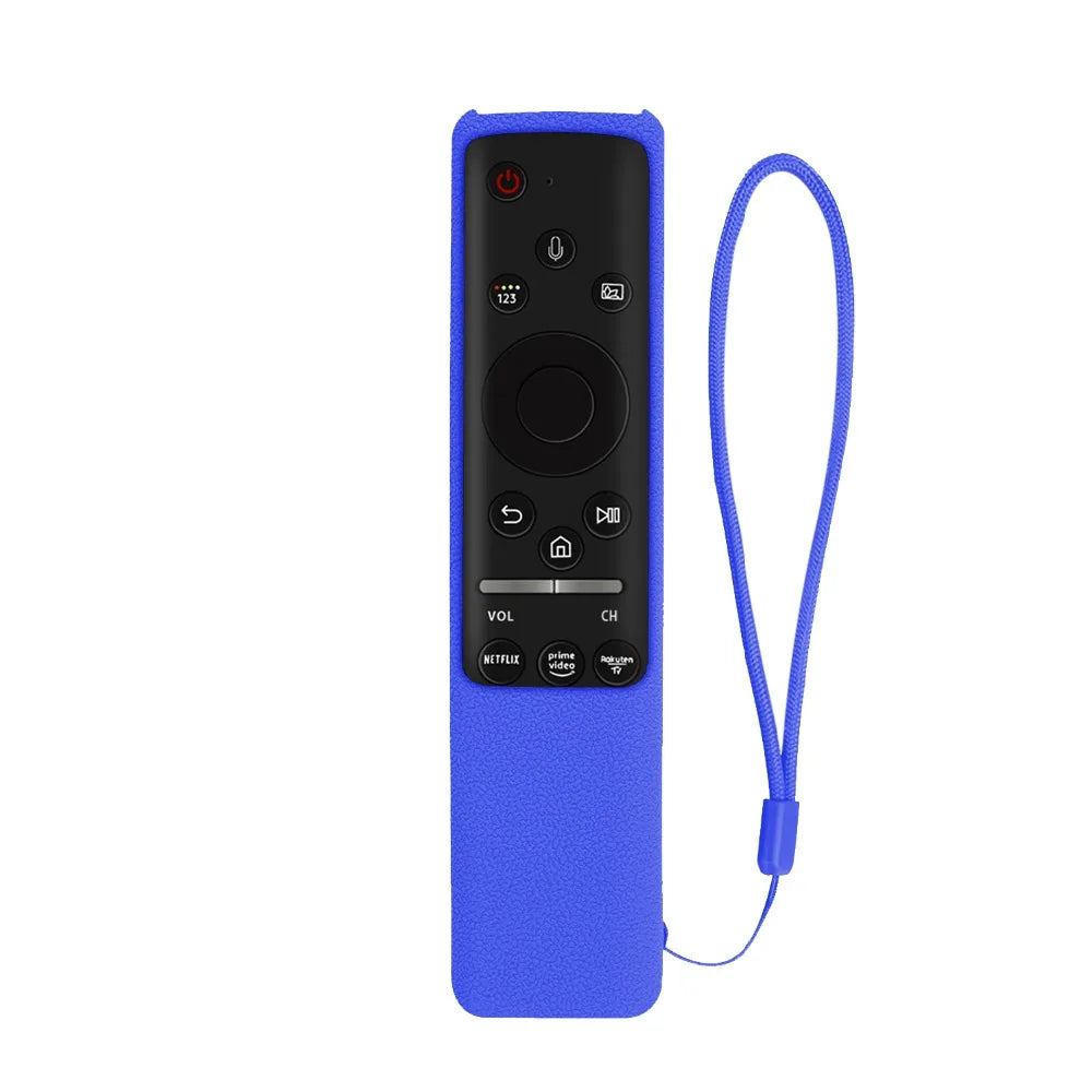 BN59-01312B Silicone Cover Fit for Samsung TV Voice Remote Control Case BN59-01312H BN59-01312F BN59-01312M RMCSPR1B Shockproof