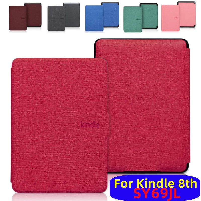 Fabric Case For Kindle 8th SY69JL Generation 2016 Smart Cover Auto Sleep Wake Case For Kindle 8th Ebook Magnetic Smart Shell