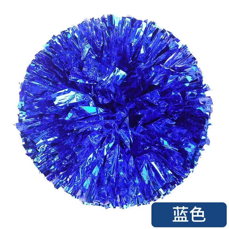 Colorful Cheerleading Pom Poms Girls Kids Finger Cheer Balls Gold Silver Purple Blue Red Green Dance Cheerleading Accessories