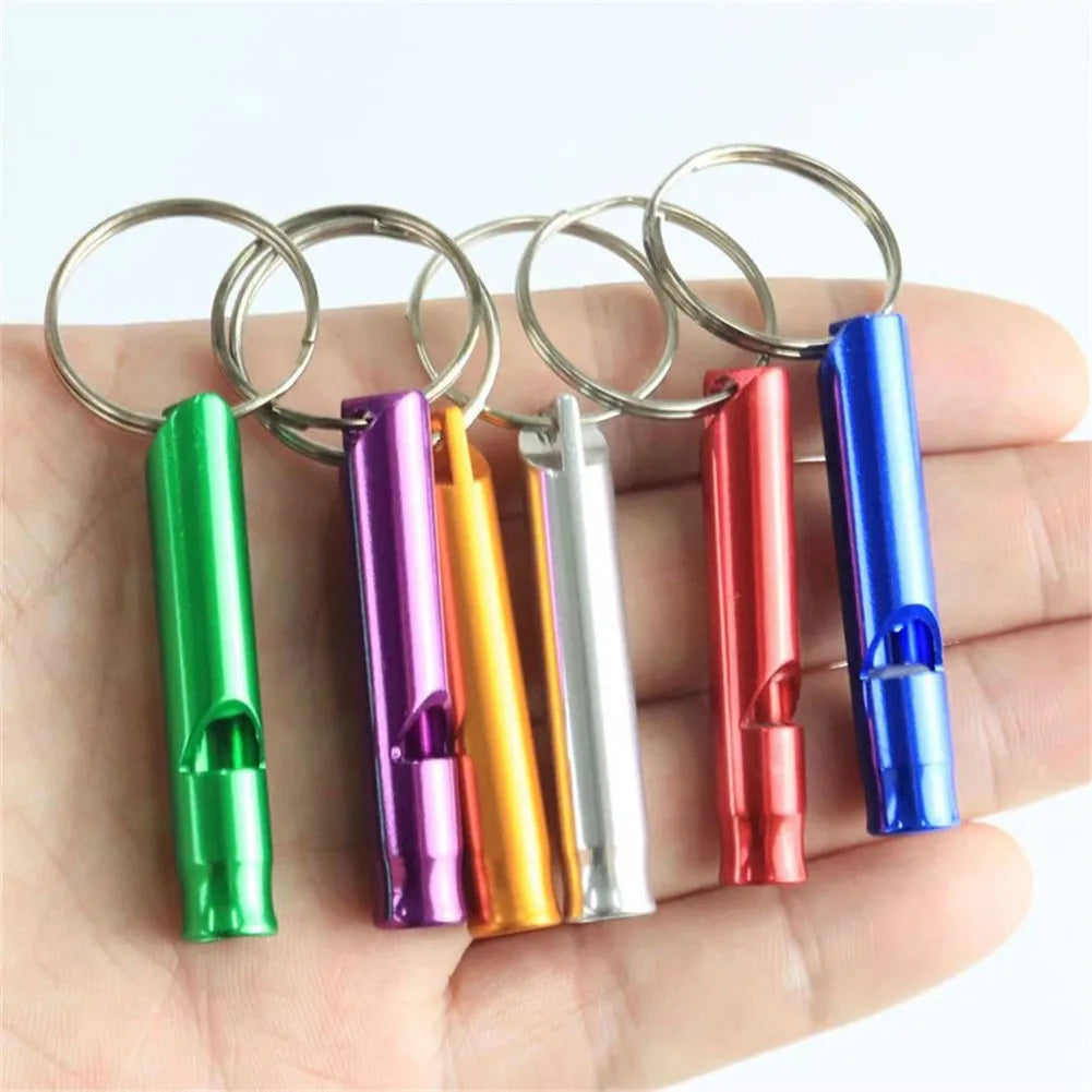 45*8mm Mini Survival Metal Whistle  Distress Pet Training Feeding Helper Outdoor Training Whistle Dogs Repeller Pet Training