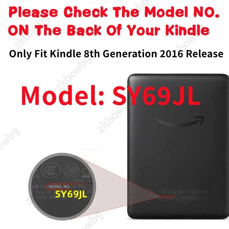Fabric Case For Kindle 8th SY69JL Generation 2016 Smart Cover Auto Sleep Wake Case For Kindle 8th Ebook Magnetic Smart Shell