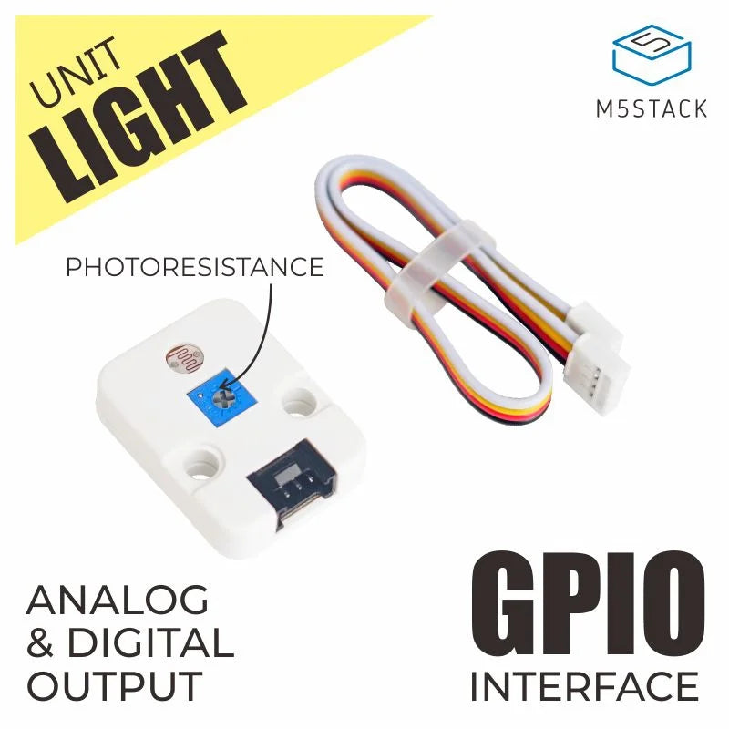 M5Stack Official Light Sensor Unit with Photo-resistance