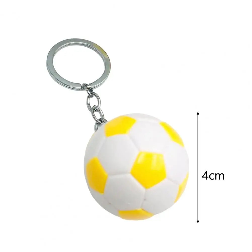 Football Key Chain Three dimensional Football Key Holder Souvenir Gifts Mini Soccer Key Pendant Sports Ornament for