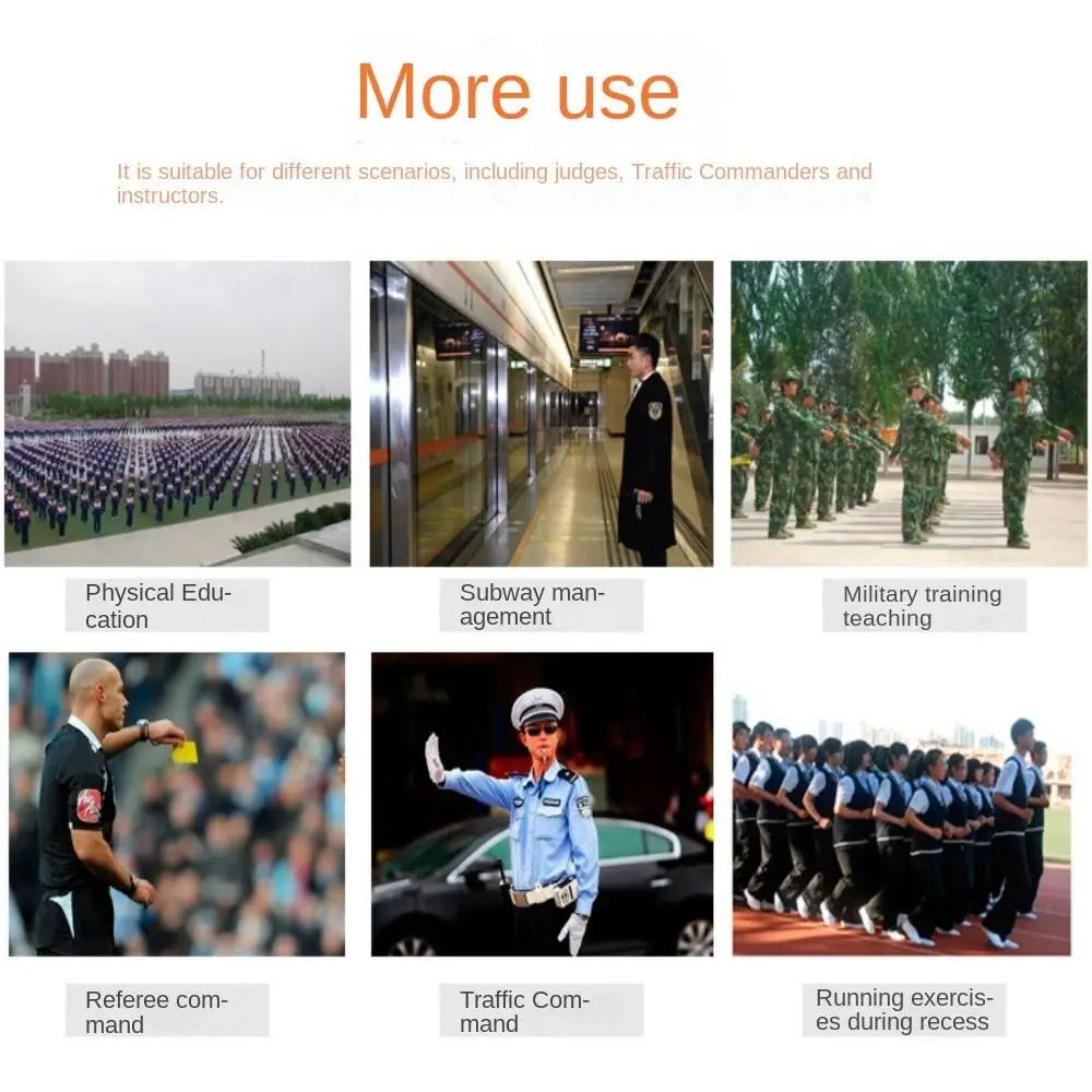 Team Sport Loud Metal Whistle With Rope Strong Stainless Steel Whistles Professional Portable Referee Whistles Training