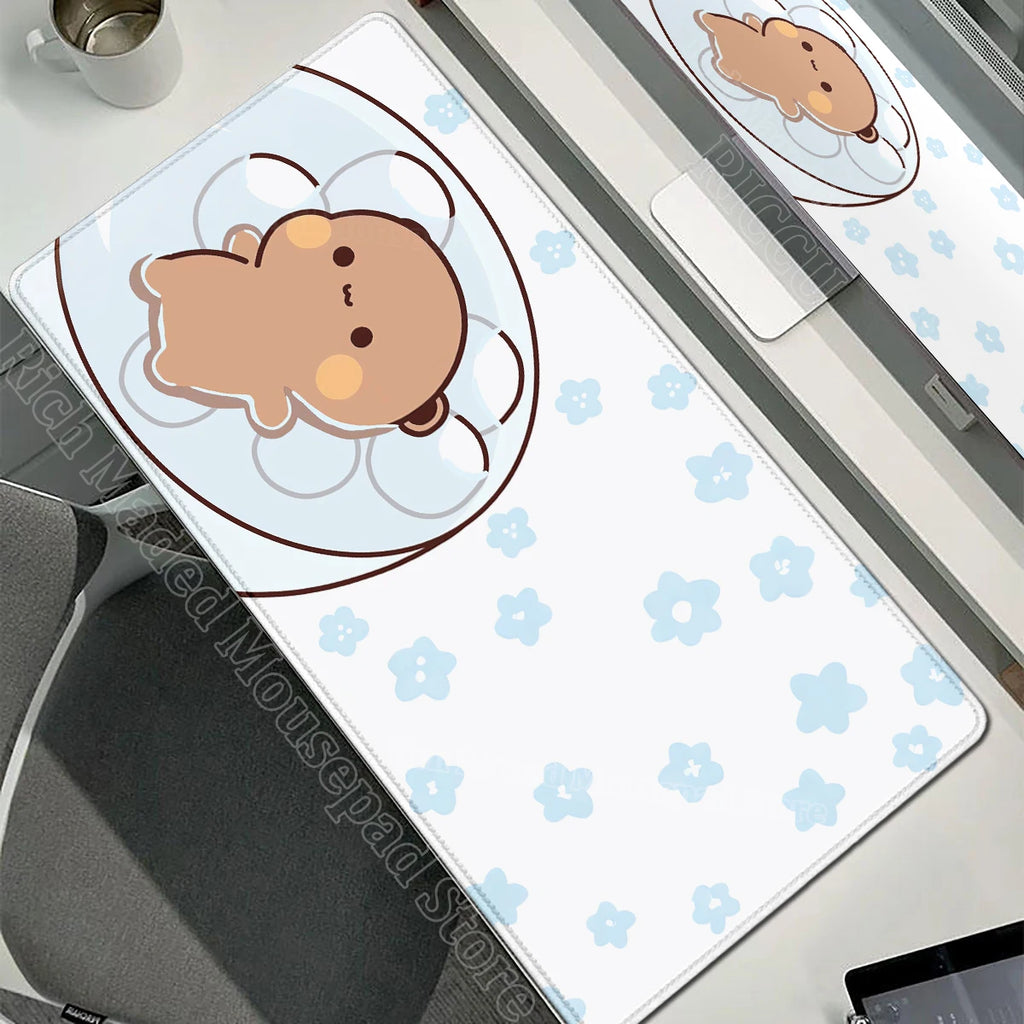Cartoon Bubu Dudu Cute Deskmat Xxl Gamer Mouse Pad Anime Computer Table Mat Pc Accessories Mousepad Large Mats Office Mause Pads