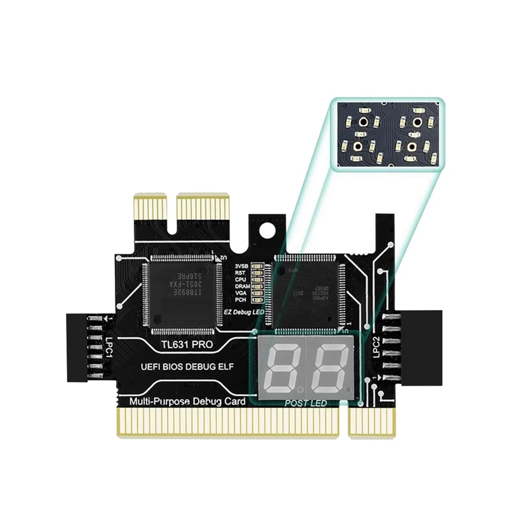 TL631 Pro Diagnostic Card+Expansion Card Diagnostic Card PCI-E Motherboard Multifunction Laptop Diagnostic