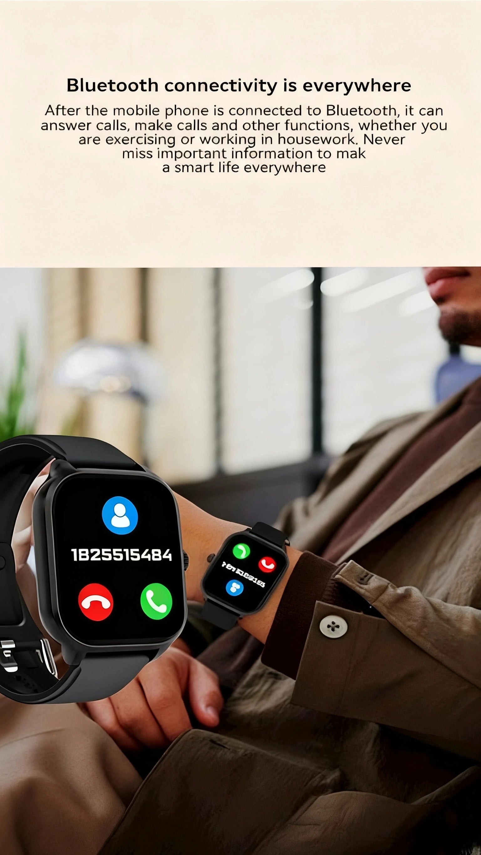 HOMEFISH H9 Intelligent Watch Bluetooth Call Remote Photography Sleep Monitoring Multiple Sports Modes Heart Rate Blood