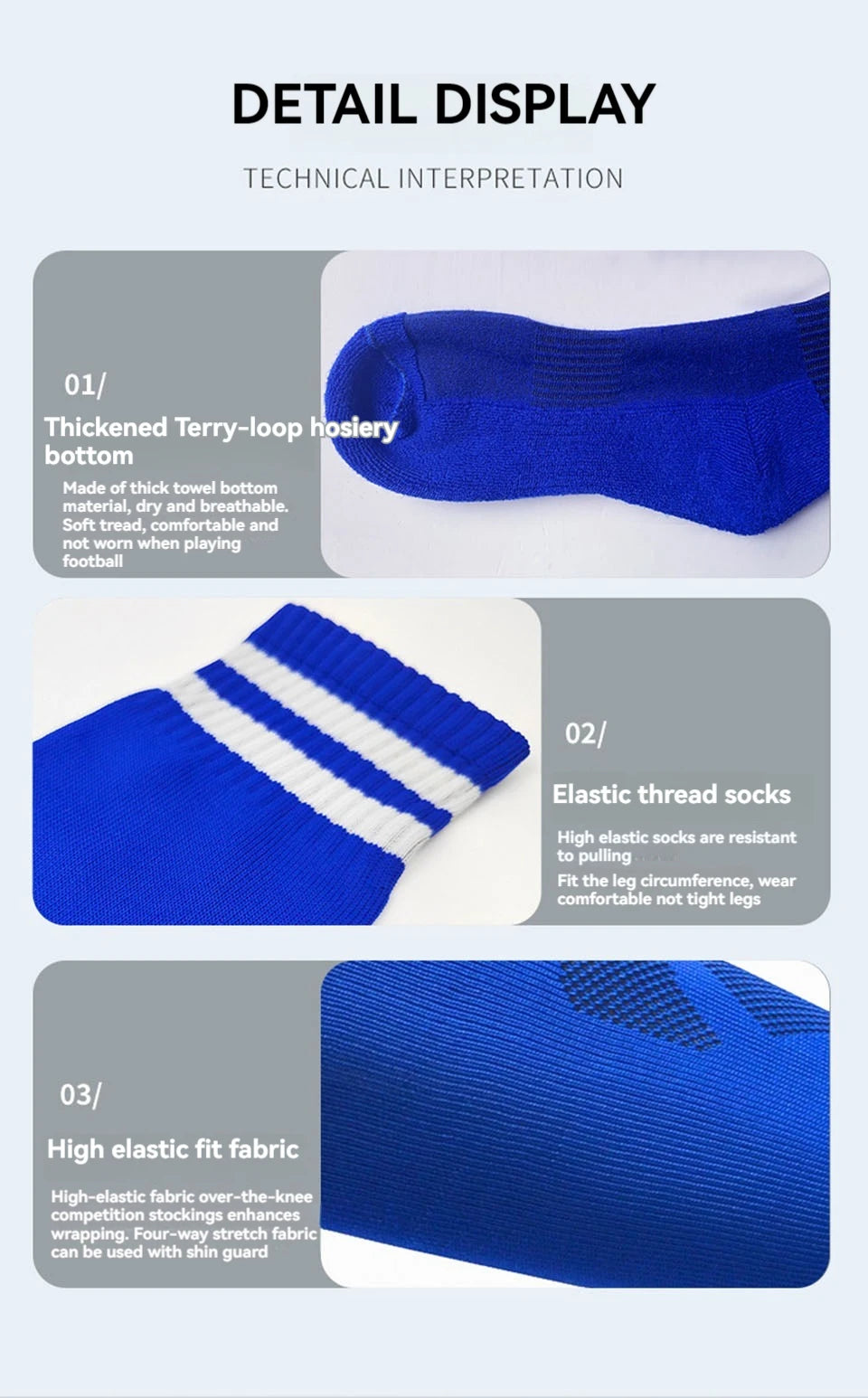 Loogdeel 26-45 Children Adult Football Sports Long Knee Socks Kids Soccer Baseball Adults Legging Stockings Children Sports Sock