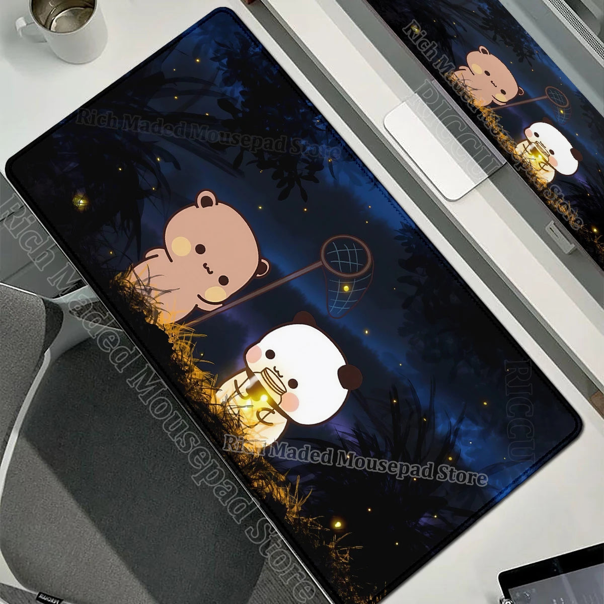 Cartoon Bubu Dudu Cute Deskmat Xxl Gamer Mouse Pad Anime Computer Table Mat Pc Accessories Mousepad Large Mats Office Mause Pads