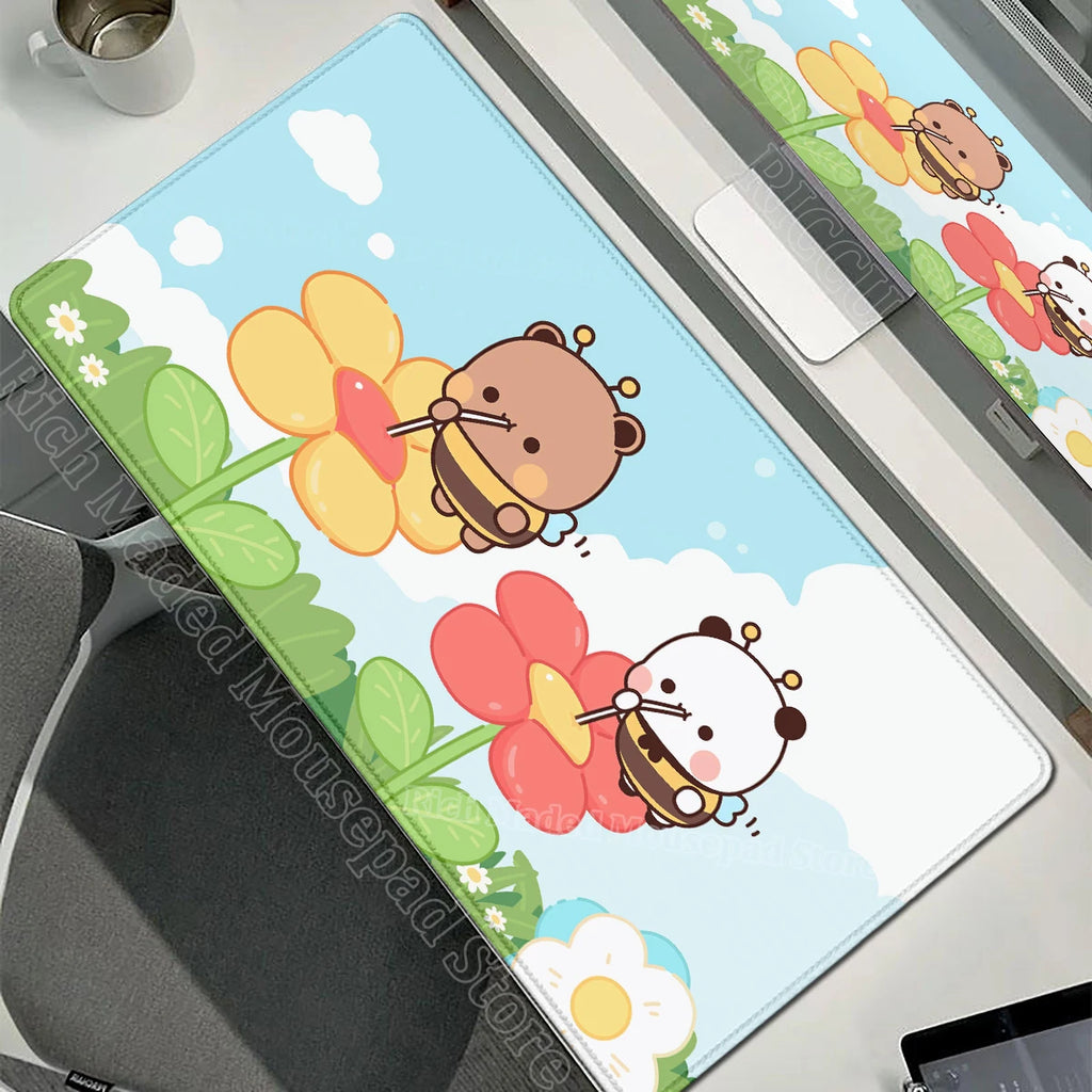 Cartoon Bubu Dudu Cute Deskmat Xxl Gamer Mouse Pad Anime Computer Table Mat Pc Accessories Mousepad Large Mats Office Mause Pads