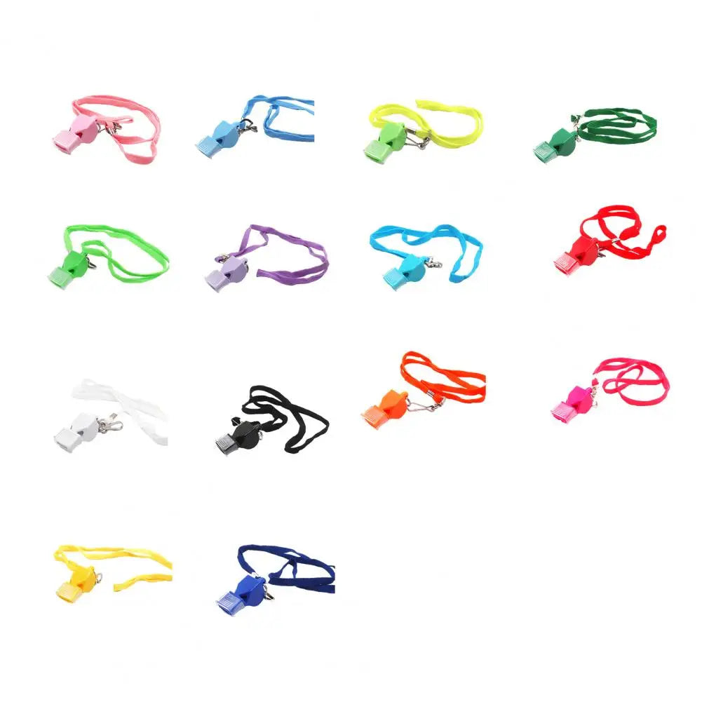 Loud Pea-shaped Whistle 120 Decibel Whistle Professional Sports Whistle Set with Lanyard Mouth Grip for Coaches Referees