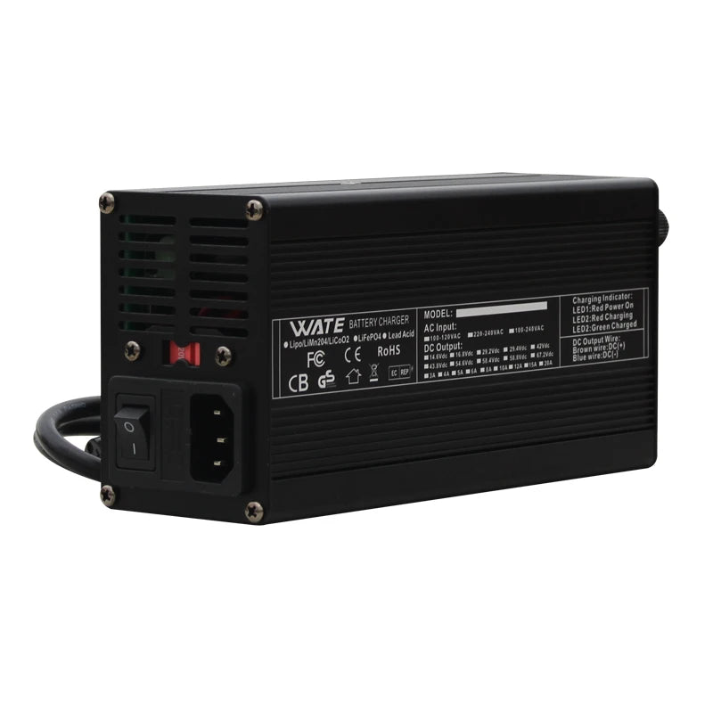58.4V 8A Charger Special For 48V 51.2V 16S LiFePO4 Battery Pack High Quality