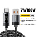 Essager Digital Dispaly USB C Cable For iPhone 17 16 15 Xiaomi Huawei 100W PD Fast Charging For Macbook iPad Type C to C Cable