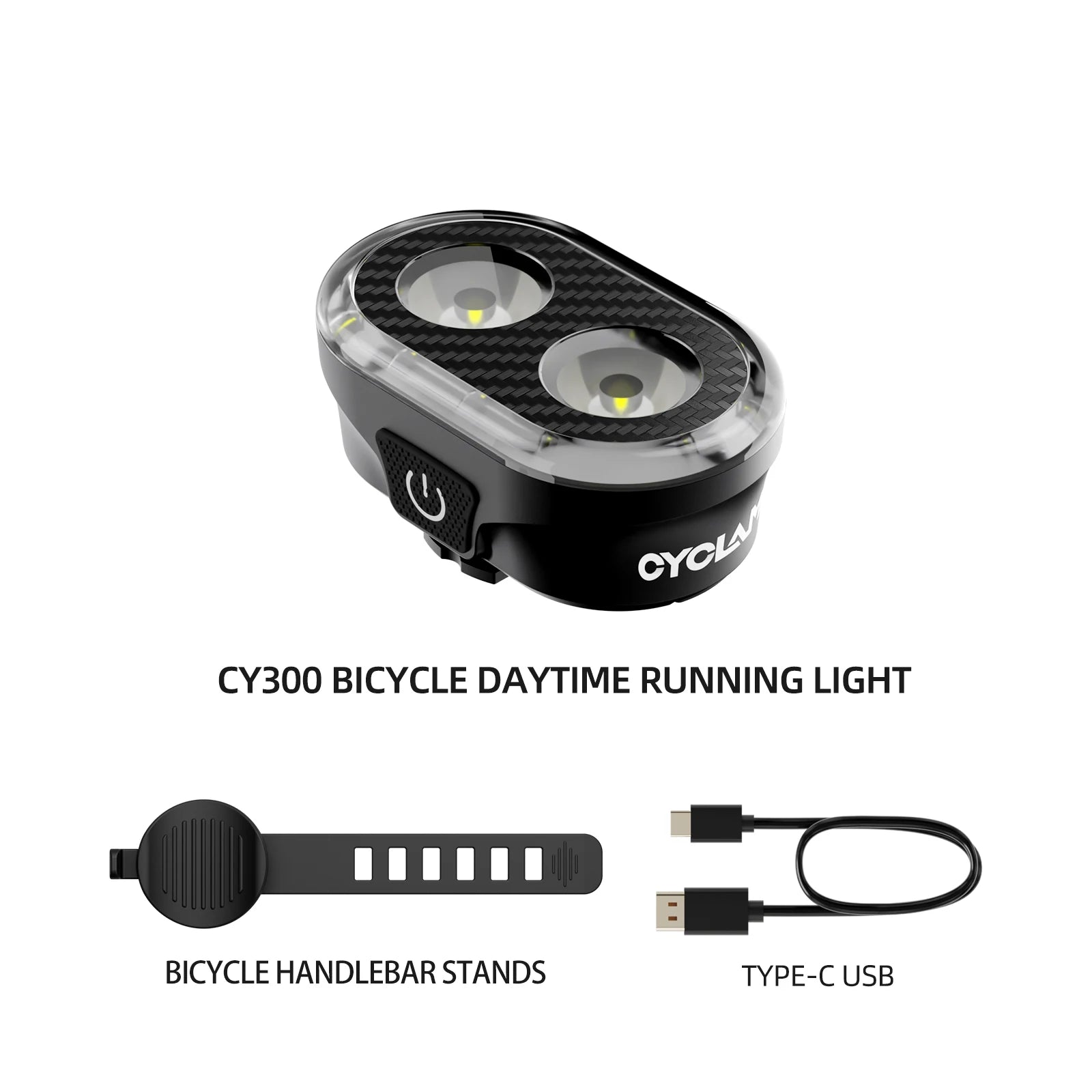 CYCLAMI Bicycle Headlights Front Light  Type-C Charging Waterproof MTB Road Bike Lights Cycling Accessories