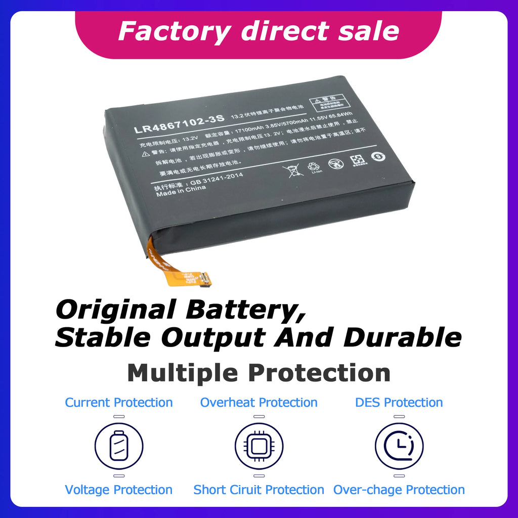 LR4867102-3S 6667mAh 78Wh LR4867102-3S New Replacement Laptop Battery For AOKZOE A1L A2 A1 PRO