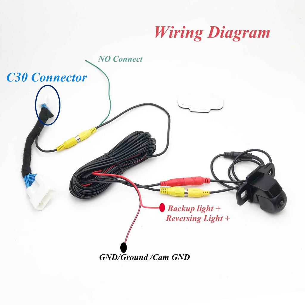 VKAUTO Backup Camera for Toyota RAV4 2018–2024 (CCD Night Vision)