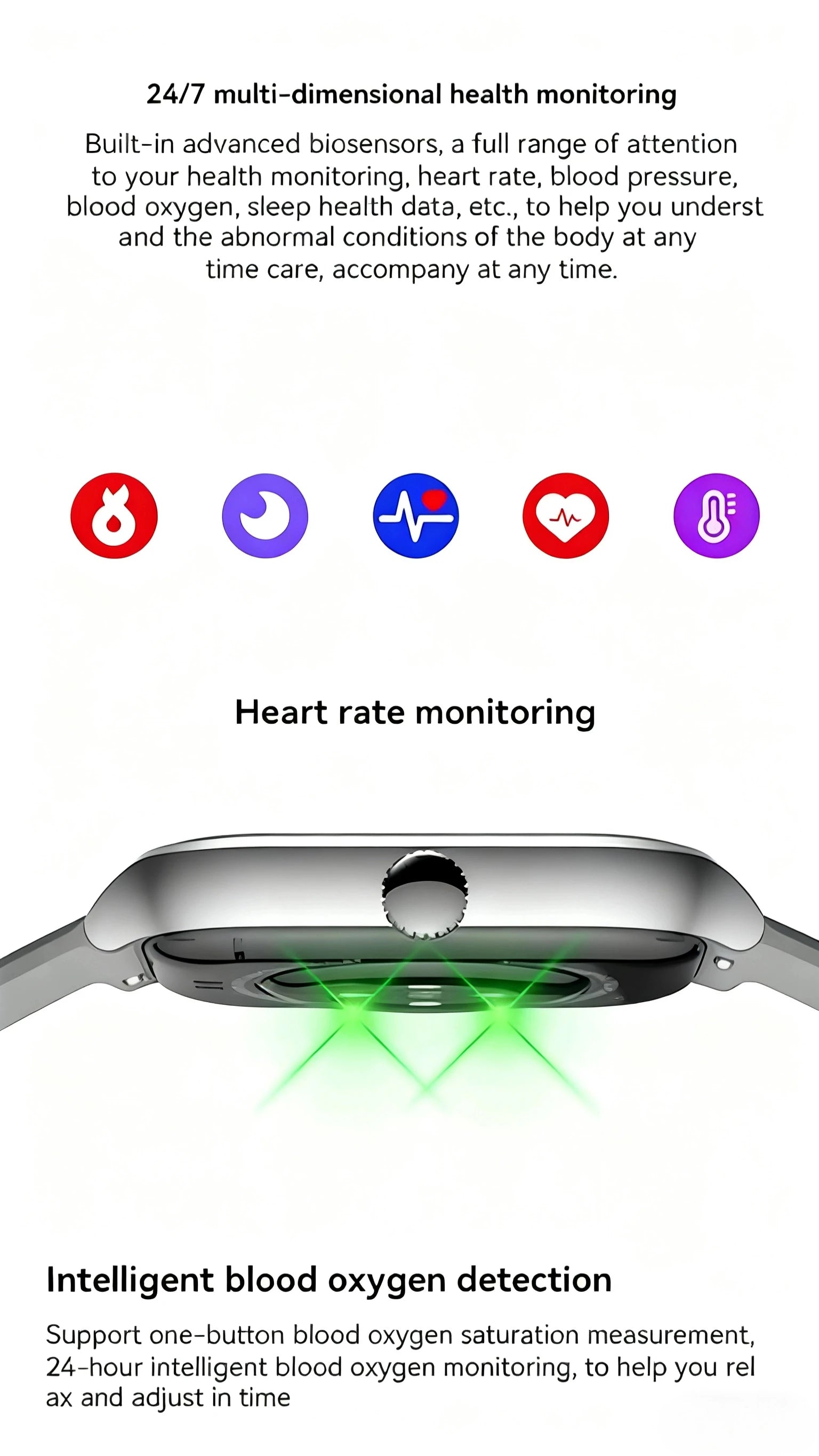 HOMEFISH H9 Intelligent Watch Bluetooth Call Remote Photography Sleep Monitoring Multiple Sports Modes Heart Rate Blood