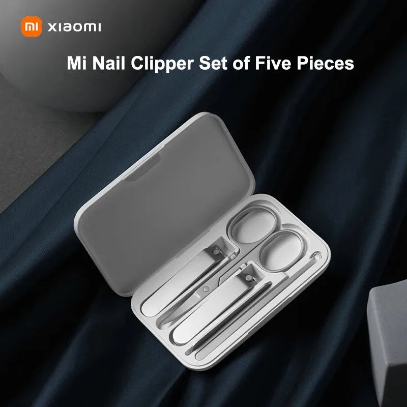 New Original MIJIA Manicure Nail Clippers Pedicure Set Portable Travel Hygiene Kit Stainless Steel Nail Cutter Tool Set -CN