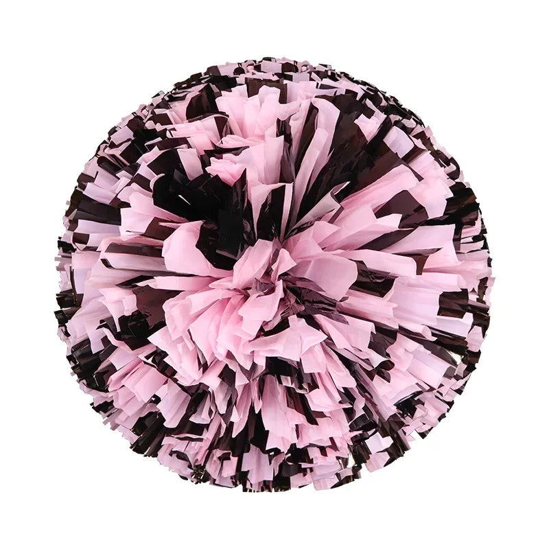 Colorful Cheerleading Pom Poms Girls Kids Finger Cheer Balls Gold Silver Purple Blue Red Green Dance Cheerleading Accessories