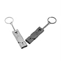 Double Tube Explosive Whistle Outdoor Distress Whistle Stainless Steel High-frequency Earthquake Rescue Whistle Survival Whistle