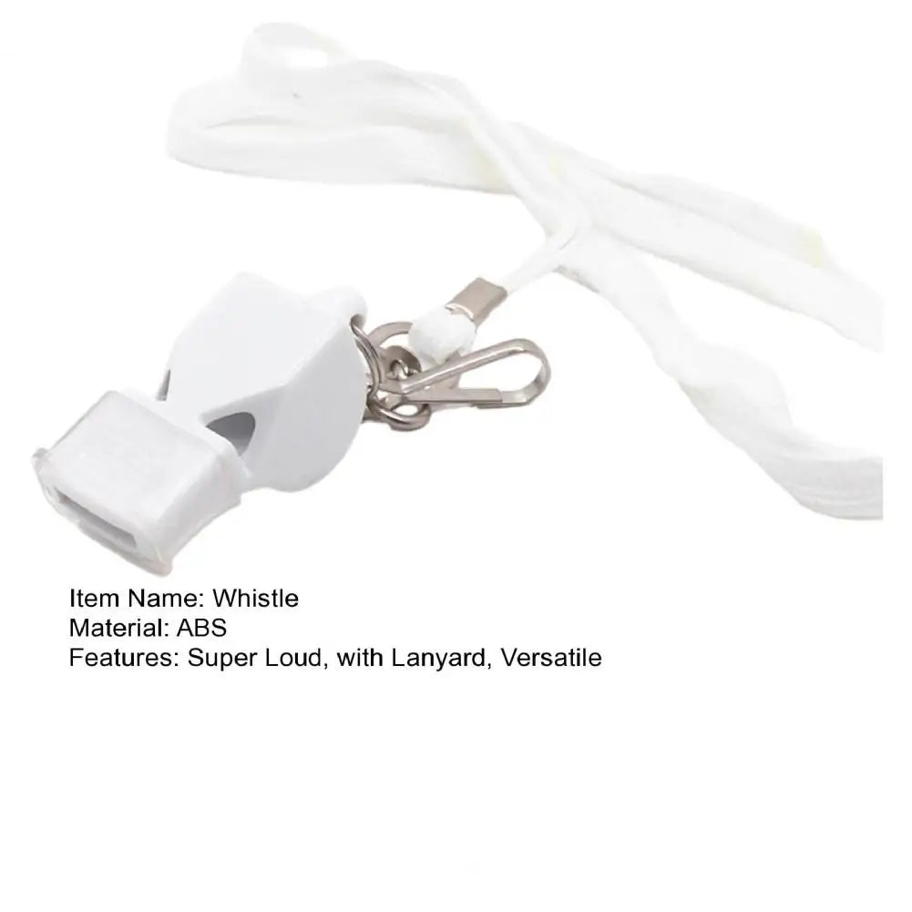 Loud Pea-shaped Whistle 120 Decibel Whistle Professional Sports Whistle Set with Lanyard Mouth Grip for Coaches Referees