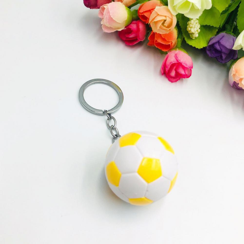 Football Key Chain Three dimensional Football Key Holder Souvenir Gifts Mini Soccer Key Pendant Sports Ornament for