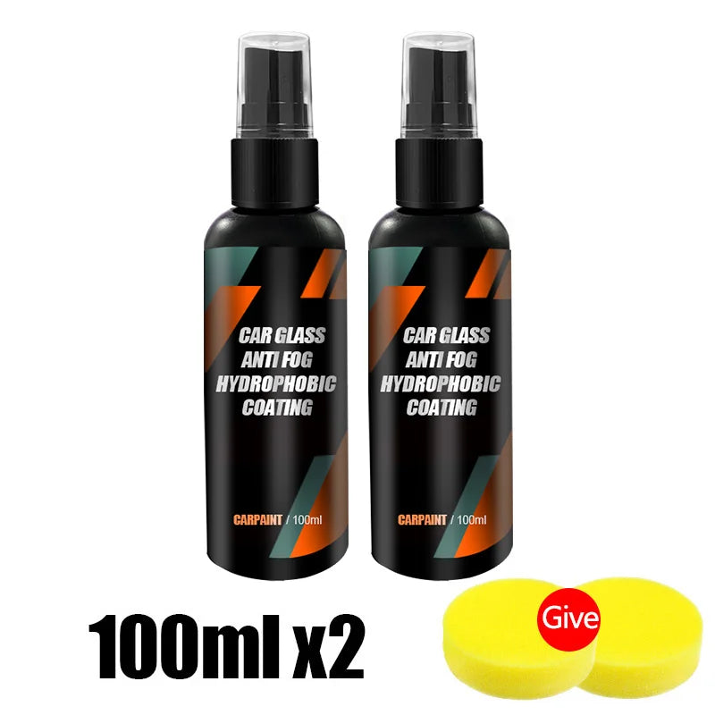 Car Glass Anti-Rain Spray Auto Water repellent Coating Agent Waterproof Rainproof Anti-fog Glass Cleaner Auto Windshield Clear
