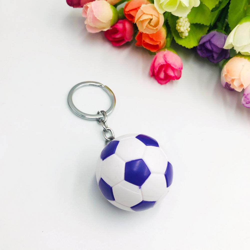 Football Key Chain Three dimensional Football Key Holder Souvenir Gifts Mini Soccer Key Pendant Sports Ornament for