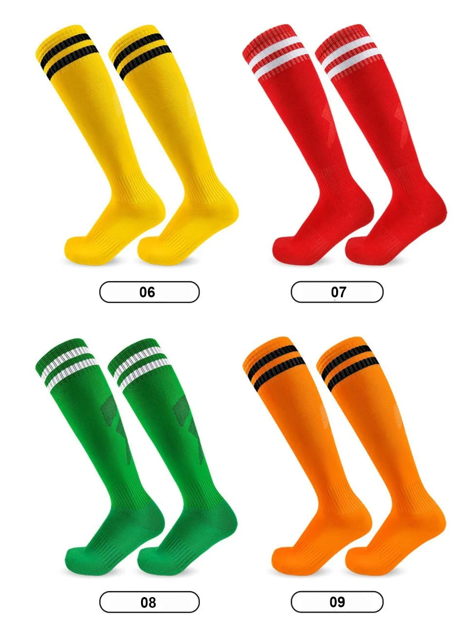 Loogdeel 26-45 Children Adult Football Sports Long Knee Socks Kids Soccer Baseball Adults Legging Stockings Children Sports Sock