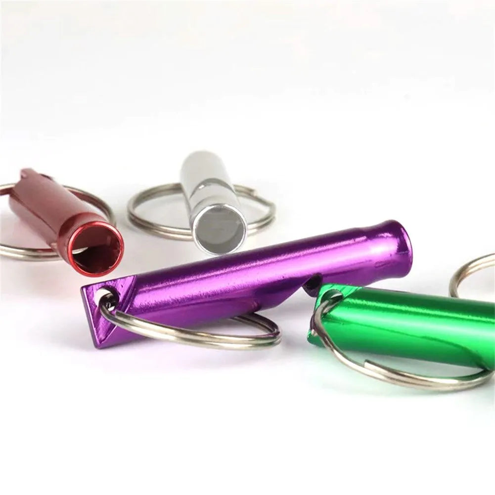 45*8mm Mini Survival Metal Whistle  Distress Pet Training Feeding Helper Outdoor Training Whistle Dogs Repeller Pet Training