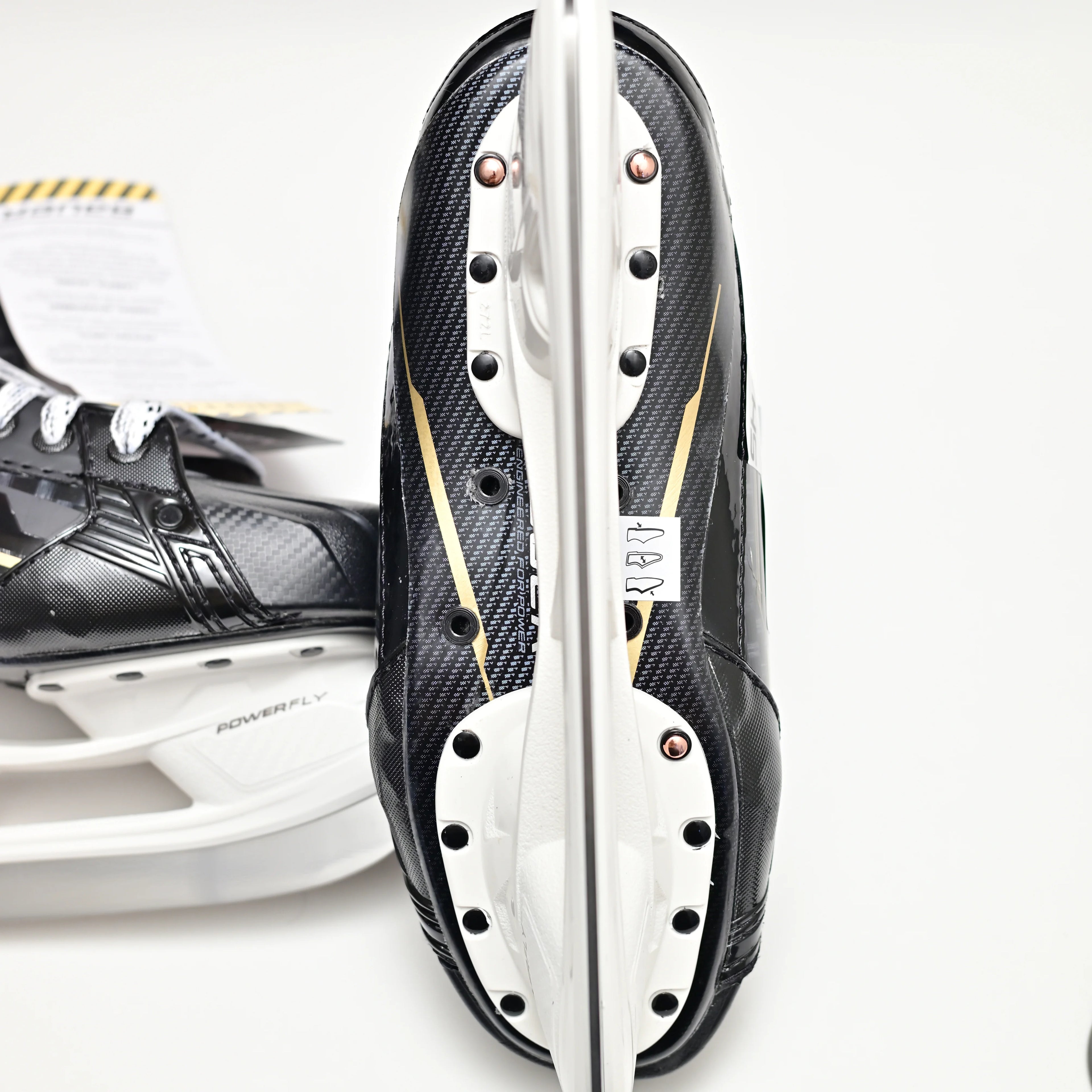[Gold Skate]Carbon Fiber Composite Steel Blade, Real Ice Hockey, Customizable Performance, Fit Light