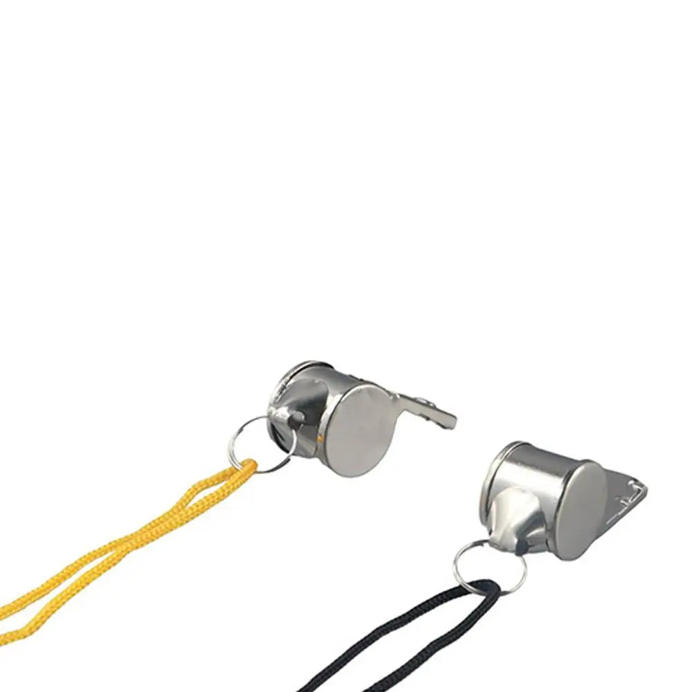Team Sport Loud Metal Whistle With Rope Strong Stainless Steel Whistles Professional Portable Referee Whistles Training