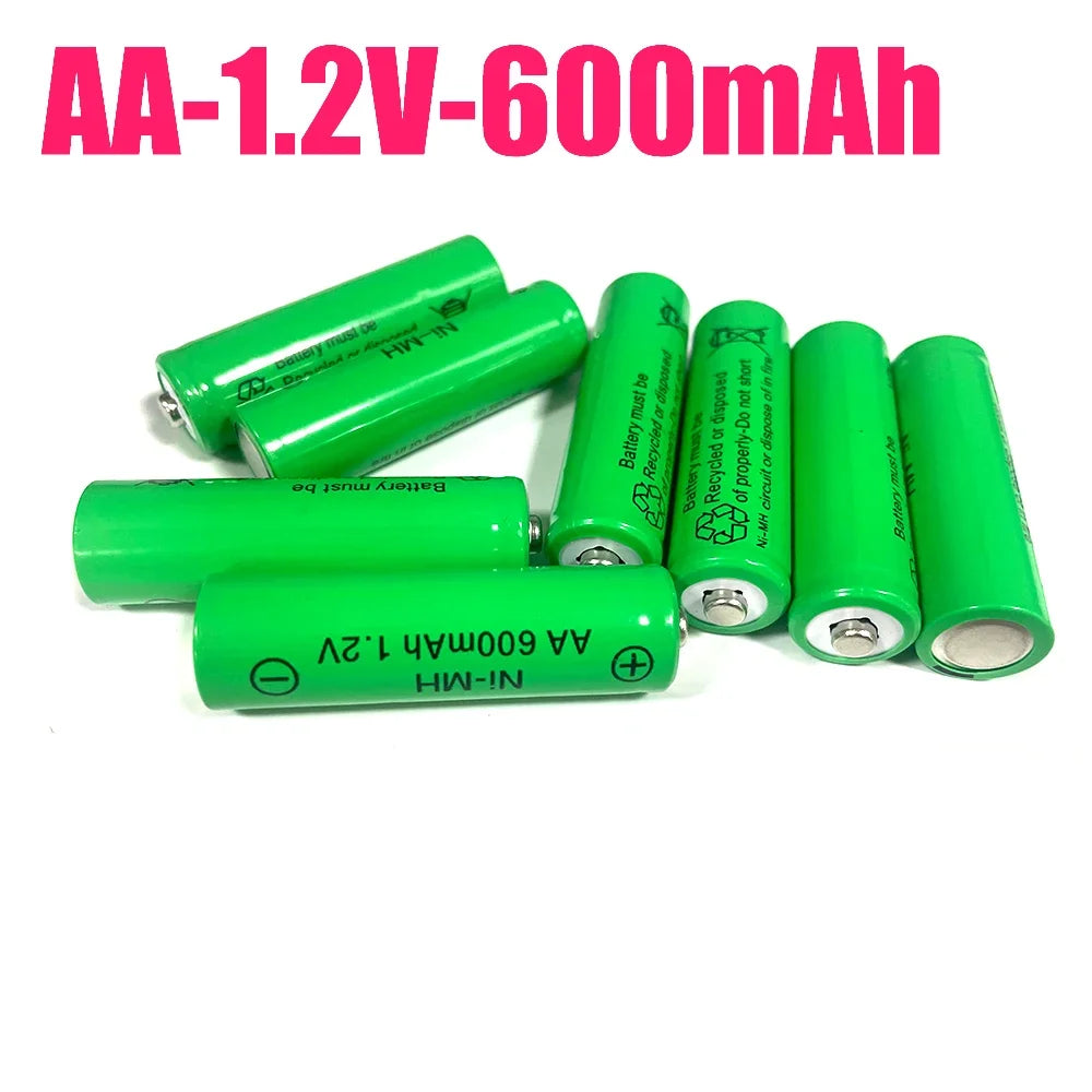 Brand New AA 1.2V Ni-MH Battery 600mAh  Electric Shaver Toy Rechargeable Battery Gaming Machine Flashlight Battery