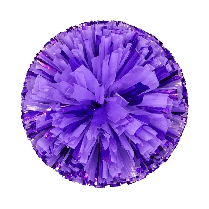 Colorful Cheerleading Pom Poms Girls Kids Finger Cheer Balls Gold Silver Purple Blue Red Green Dance Cheerleading Accessories
