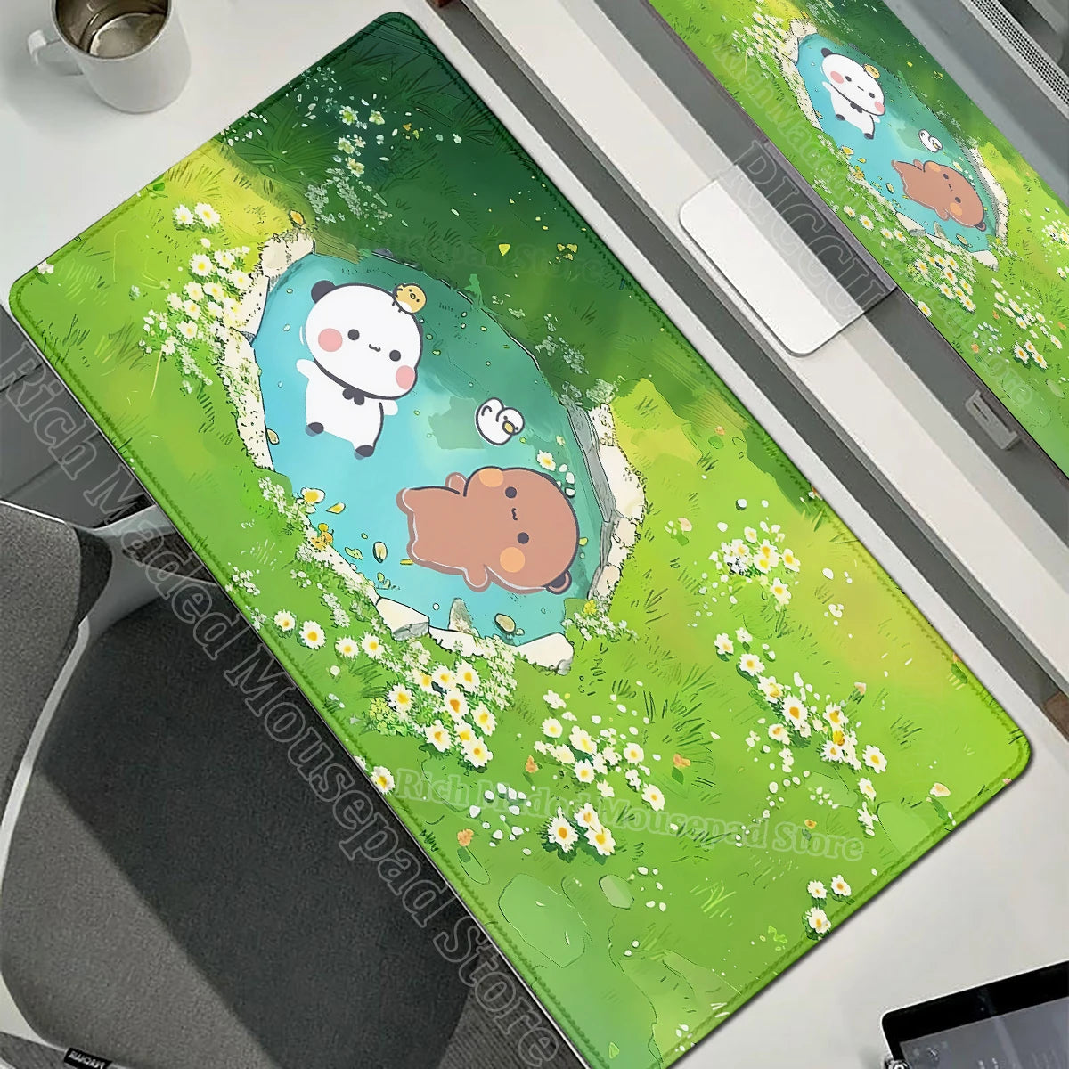 Cartoon Bubu Dudu Cute Deskmat Xxl Gamer Mouse Pad Anime Computer Table Mat Pc Accessories Mousepad Large Mats Office Mause Pads