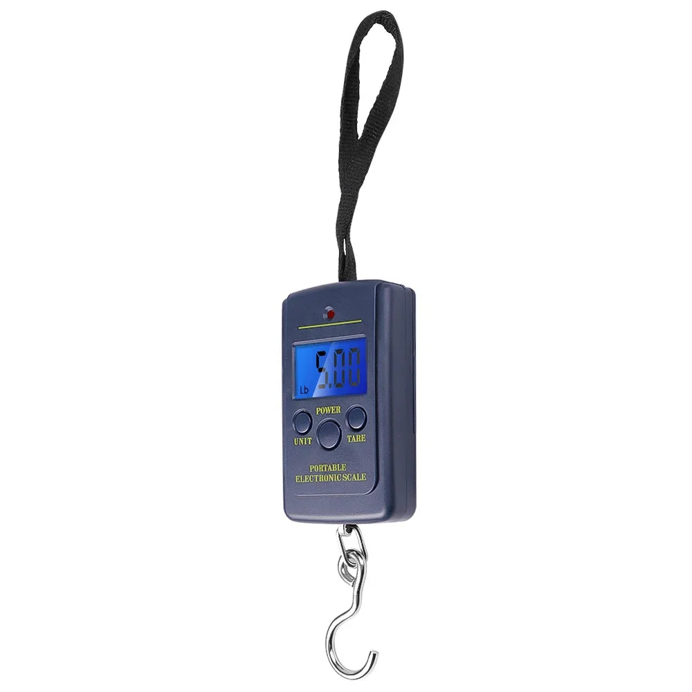 Kitchen Scales Weight Scale Portable Digital LCD Scale 40kg Electronic Luggage Hanging Suitcase Travel Bag Weight Balance Tool