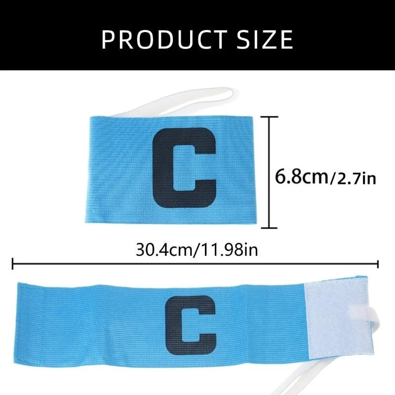 Sports Captain Arm Bands Adjustable Outdoor Football Player Captain ArmBands Elastic Soccer Captain Armband Enduring