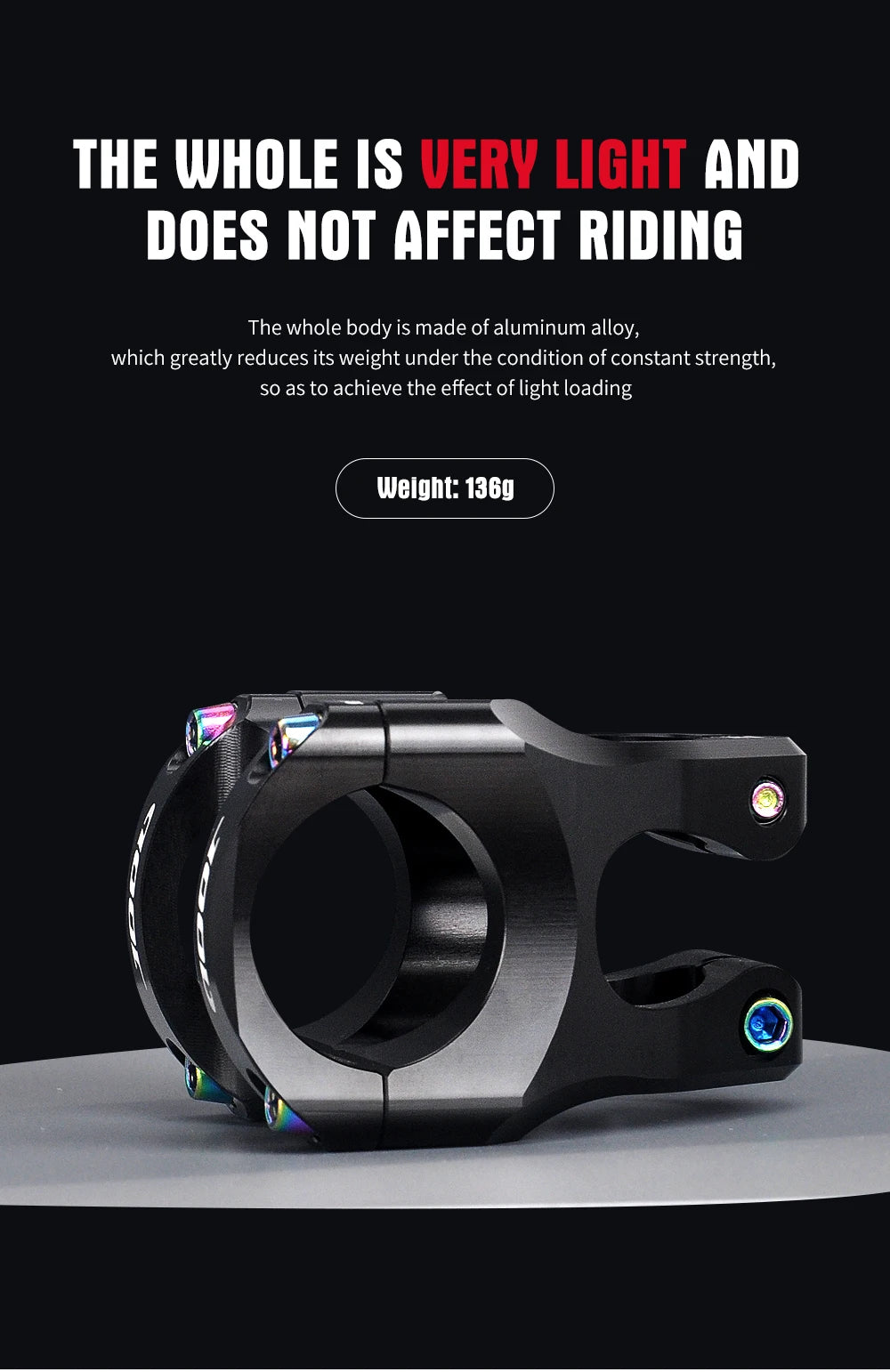 JOOD New CNC Bicycle 35mm Short Stem XT MTB bike stem Bicycle Accessories 31.8mm Stem Riser 28.6 mm Pipe Cycling