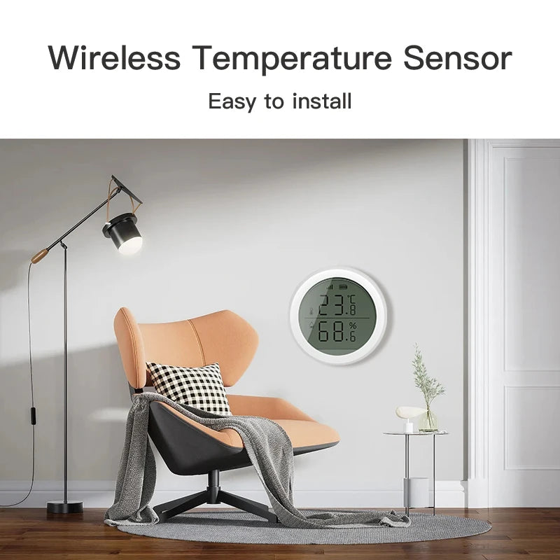 Tuya ZigBee Temperature and Humidity Sensor With LCD Smart life APP Google Alexa Voice Control Support Multi-mode Gateway Option