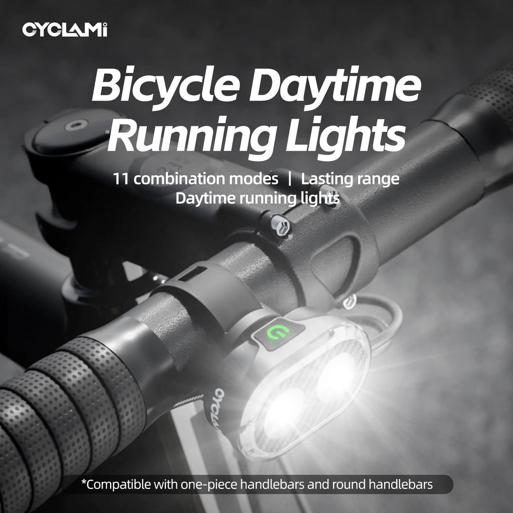 CYCLAMI Bicycle Headlights Front Light  Type-C Charging Waterproof MTB Road Bike Lights Cycling Accessories