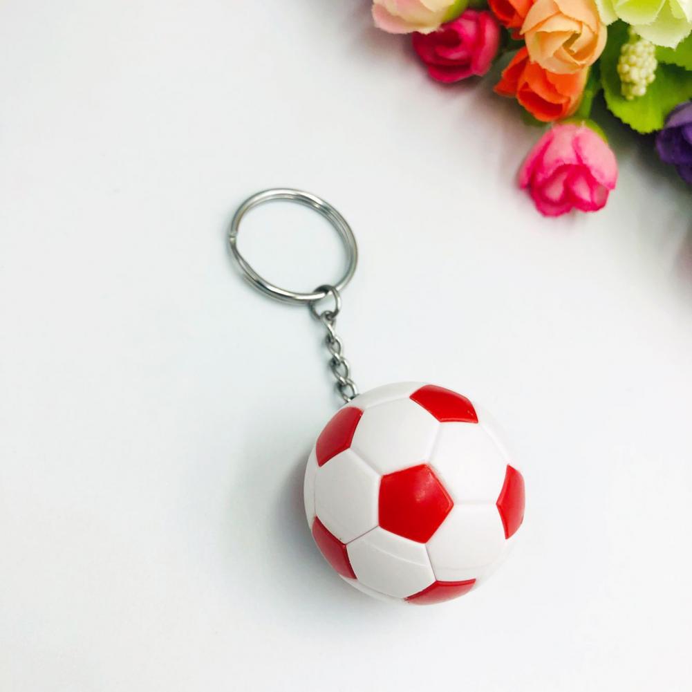 Football Key Chain Three dimensional Football Key Holder Souvenir Gifts Mini Soccer Key Pendant Sports Ornament for
