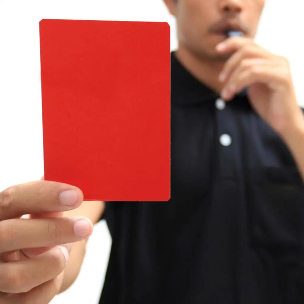 Soccer Referee Red Yellow Cards PVC Football Referee Red And Yellow Cards Referee Tool Warning and Ejection Cards