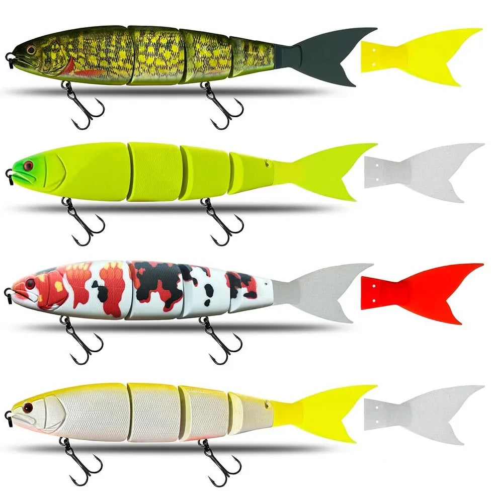 Balam Swimbait 150mm Fishing Lures Floating 25g Slow Sinking 28g Multi Jointed Hard Baits Section Peche for Big Bass Pike Muskie