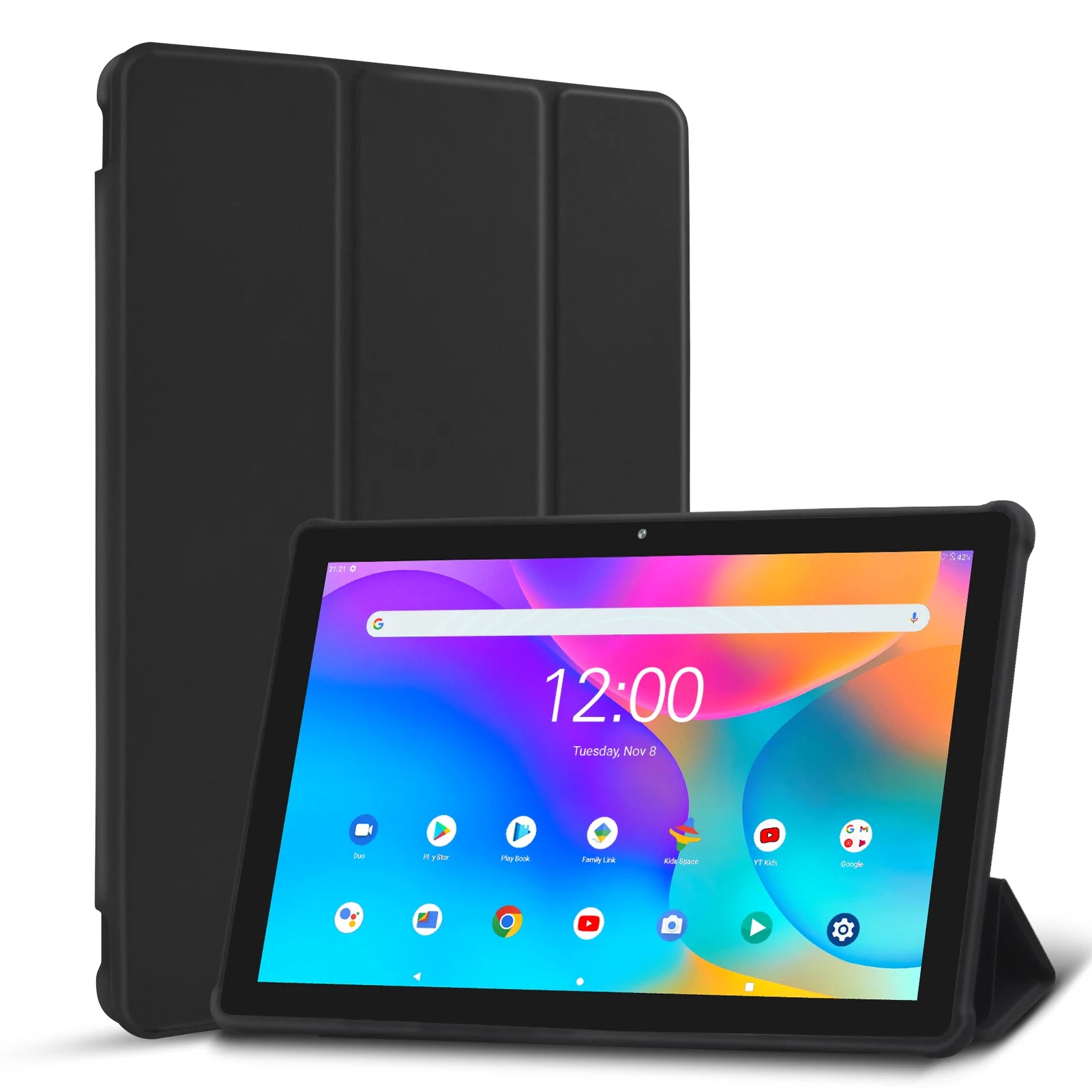 PRITOM Android Tablet 10.1 Inch 3GB RAM 64GB ROM Quad Core Processor WiFi 6 HD IPS Screen 8.0 MP Rear Camera